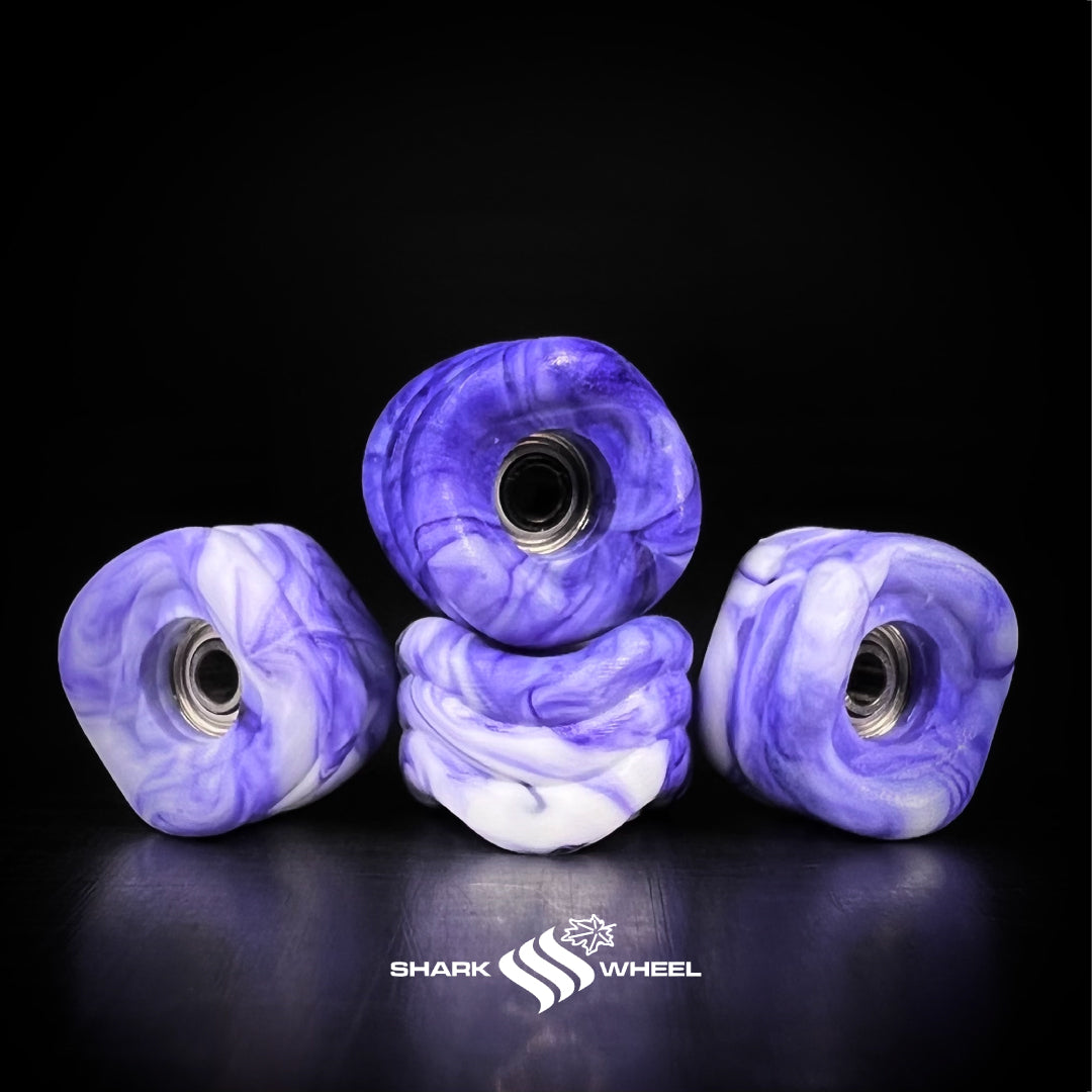 Maple X Shark Wheels – Lavender Swirl – 6Skates