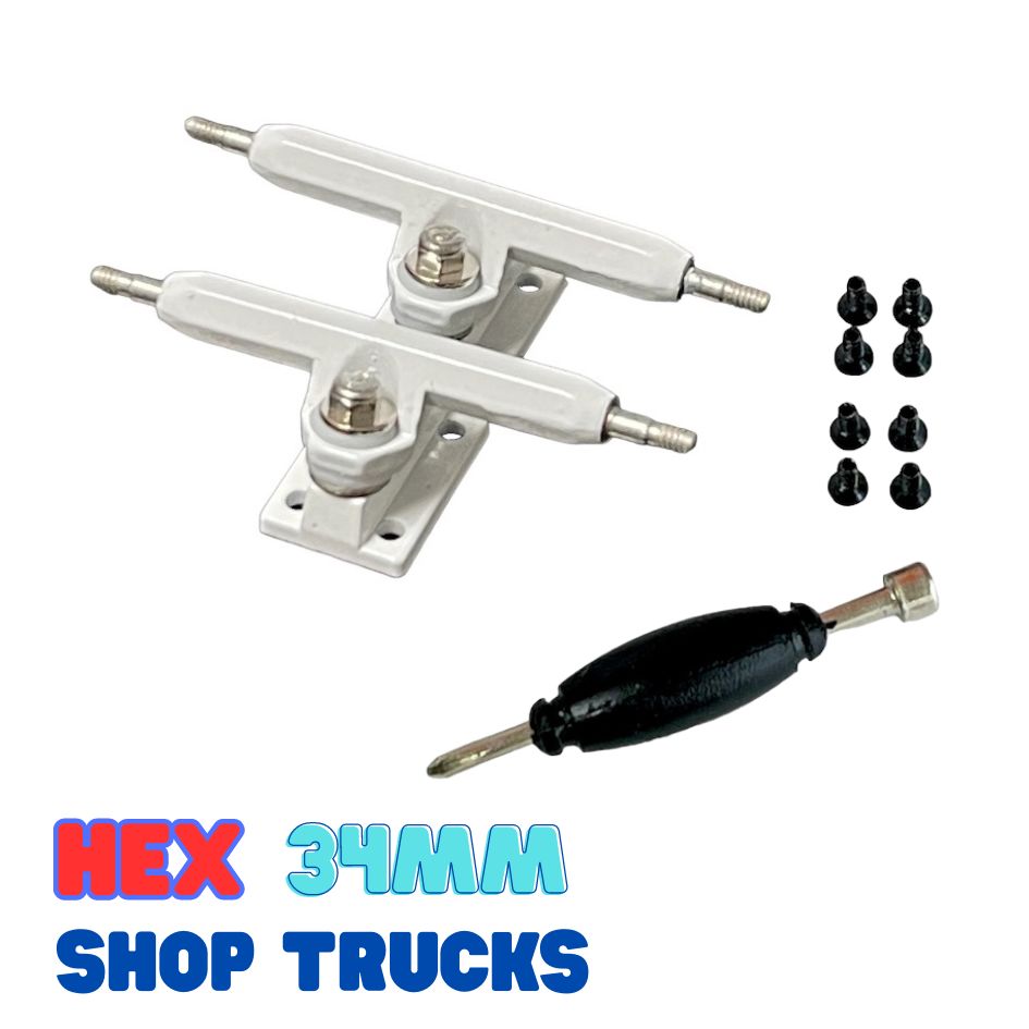 Hex Performance Trucks White - 34mm