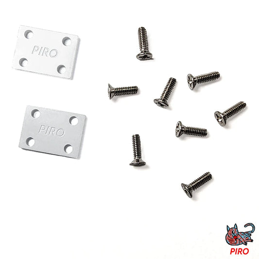 PIRO White Riser Pads and Screws