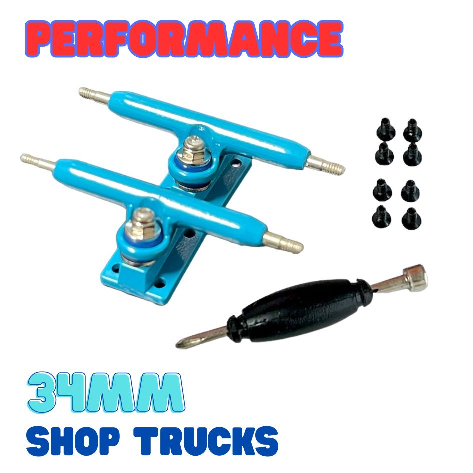 Performance Shop Trucks Light Blue - 34mm