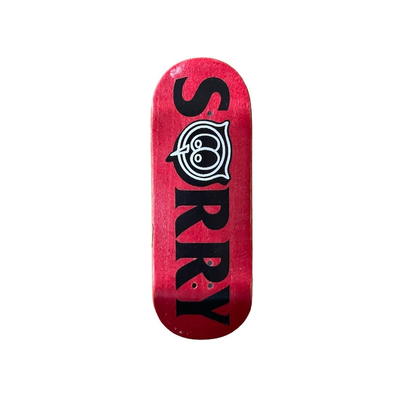 Sorry Awake Red Small Graphic Blem - Popsicle SF1 Mold 34mm