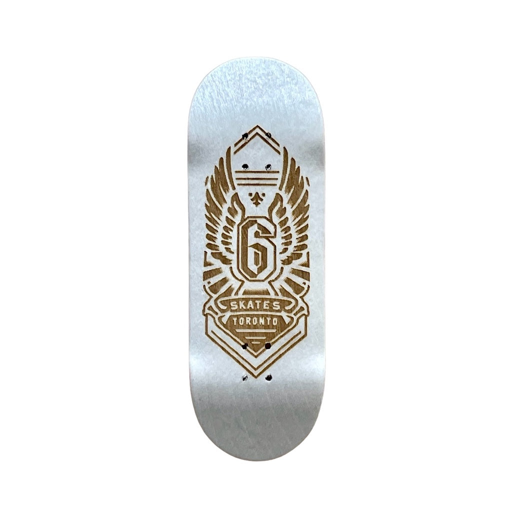 6Skates x Blackriver Engraved Graphic Colab - 32mm White Classic