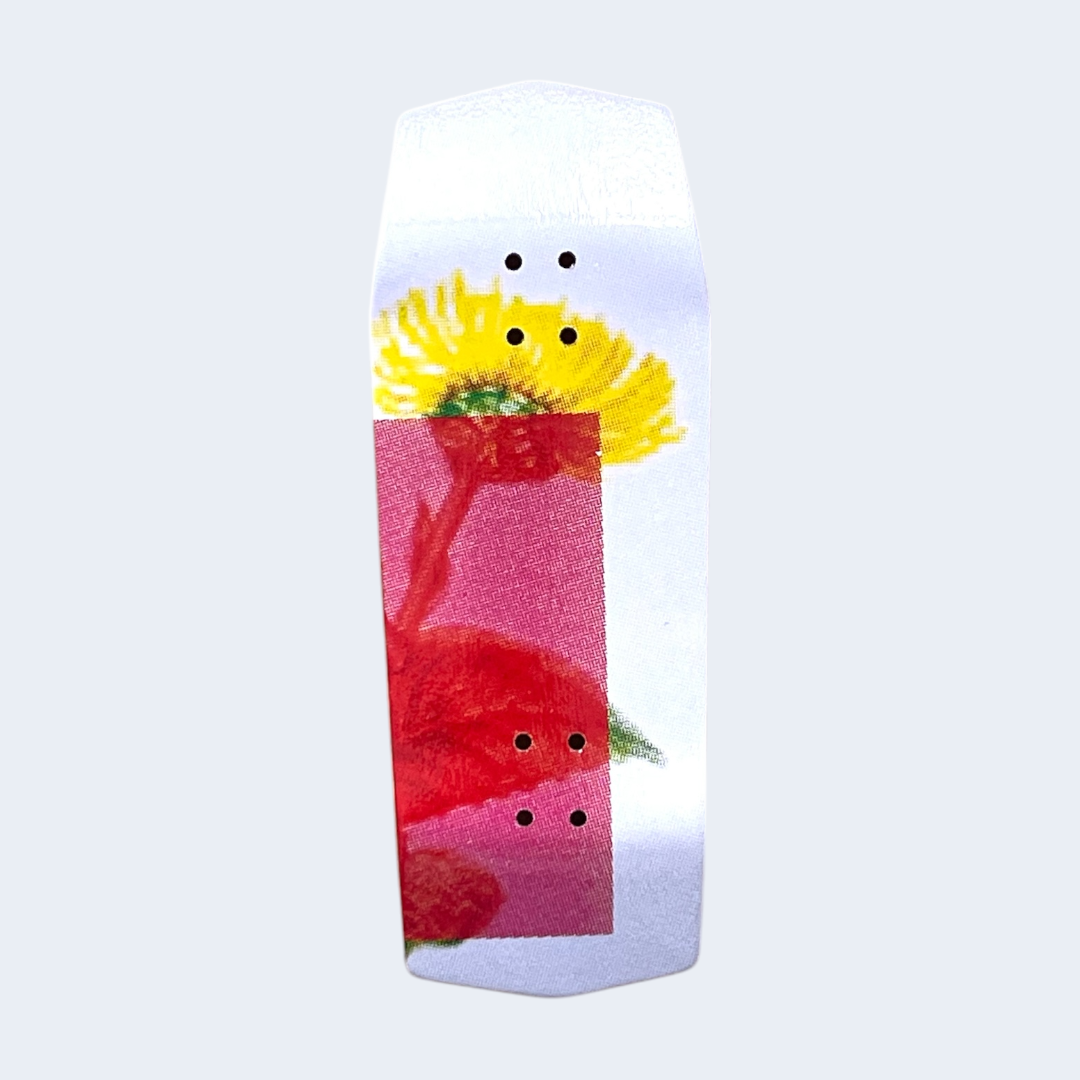 DK Fingerboards Yellow Floral 35mm Coffin Cruiser XL