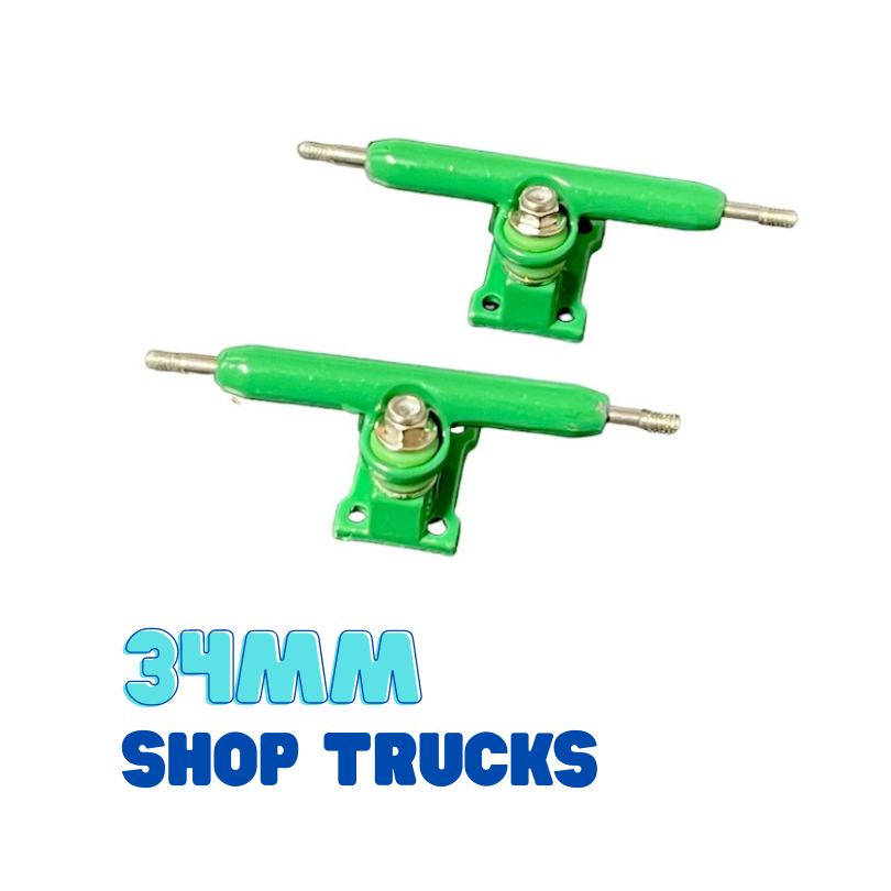 Green Shop Trucks 34mm